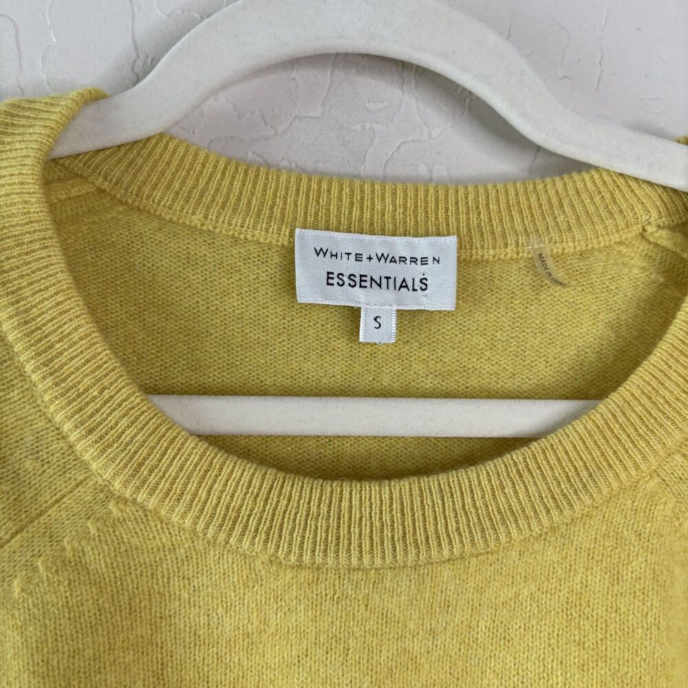 White Warren Yellow Cashmere Sweater - Picture 4 of 5